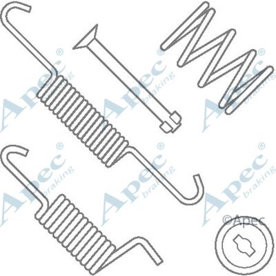 APEC BRAKING Tarvikesarja, seisontajarru KIT2018